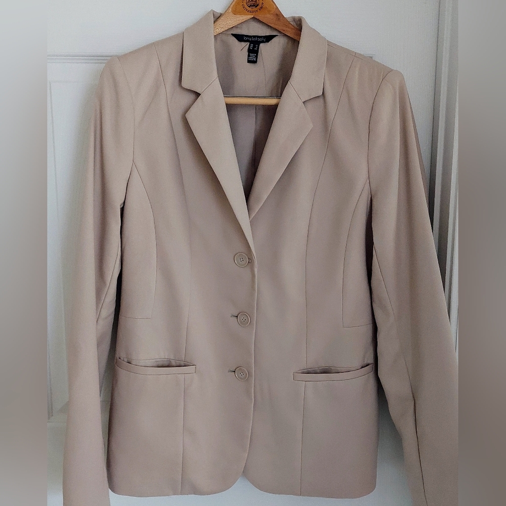 Long Tall Sally Women's Beige Blazer